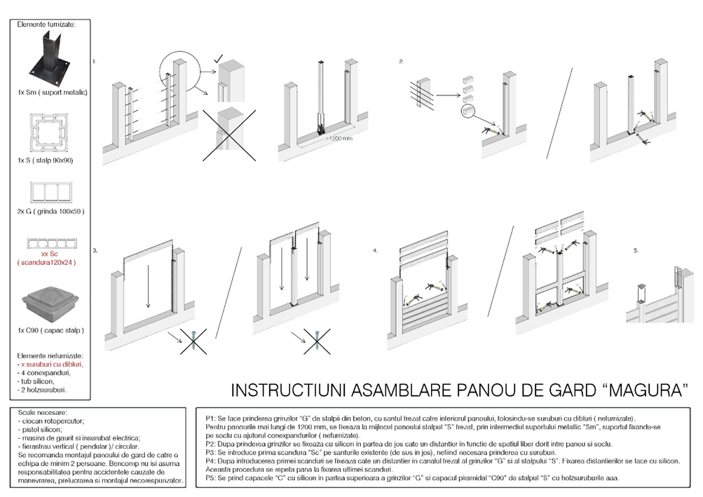 Gard WPC. 10 sfaturi pentru un montajul corect - Misiunea Casa